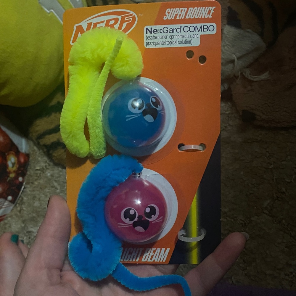 Nerf Super Bounce High Beam Balls - Blue and Pink
